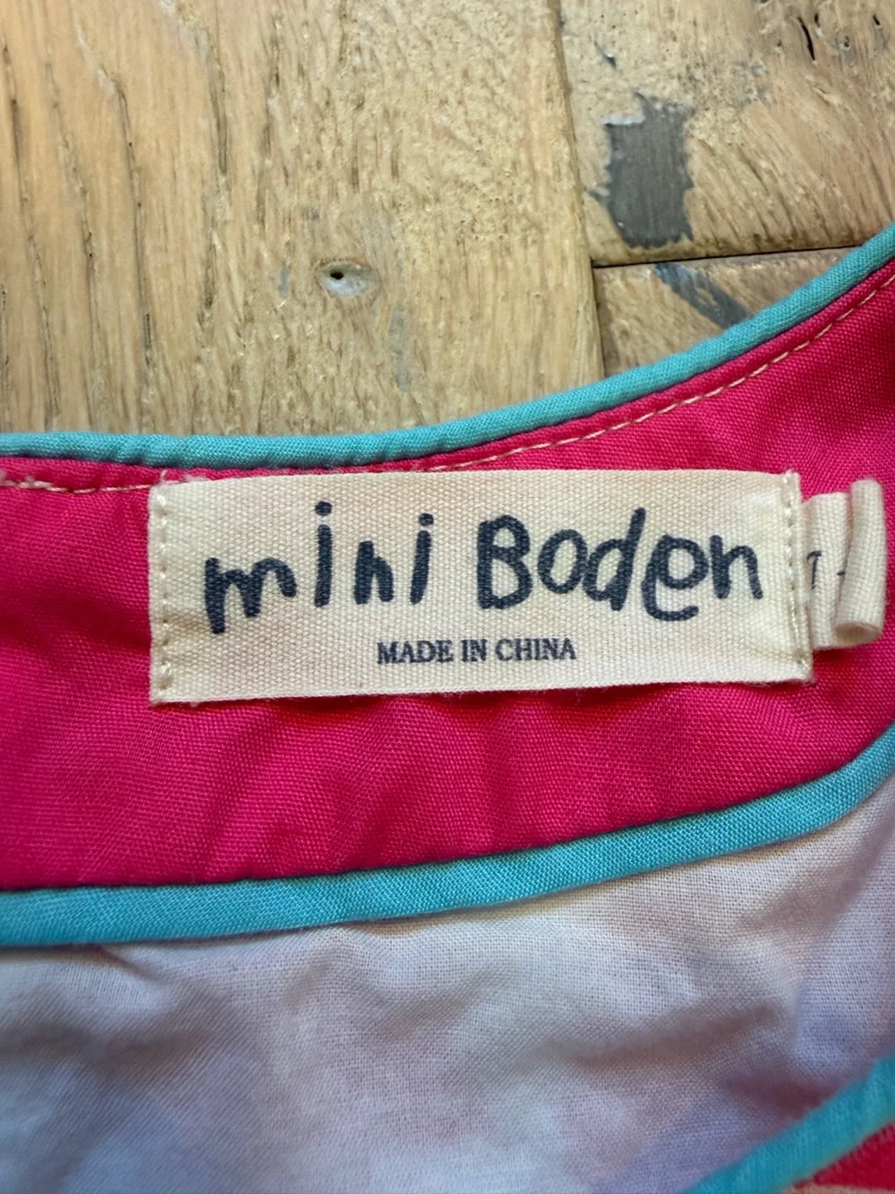 Mini Boden Pink Seashell Print One-Piece Swim